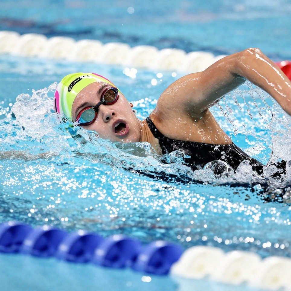 Reef McMeeking vươn lên ngôi số 1 mùa giải ở nội dung 100 ếch nam lứa tuổi 15-16 tại LBHS Patriot Invitational